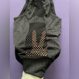 Athleta Black Mesh Top